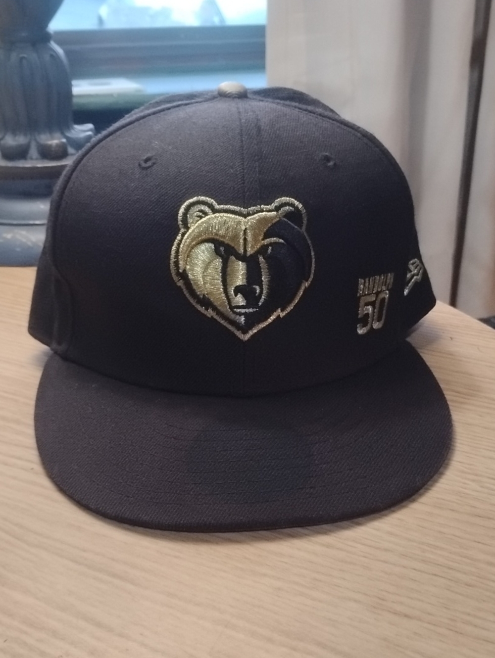 NBA Black and Gold Memphis Grizzlies #50 Randoph Snapback Hat